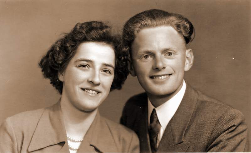 Eelkje Schotanus en Willem Smits foto 1951
