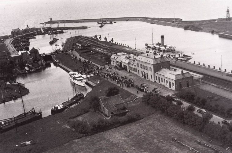 Koninklijk bezoek in Stavoren in 1950
