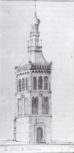 Toren van Stavoren, tekening uit 1723
