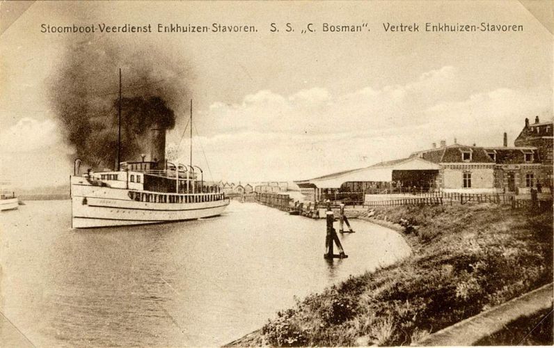 ss C. Bosman vertrek Enkhuizen
