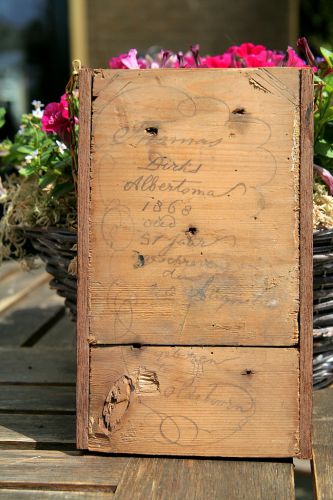 Houten plankje beschreven door Thomas Dirks Albertsma